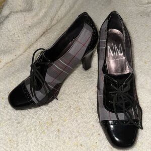 unknown brand, plaid women’s heels